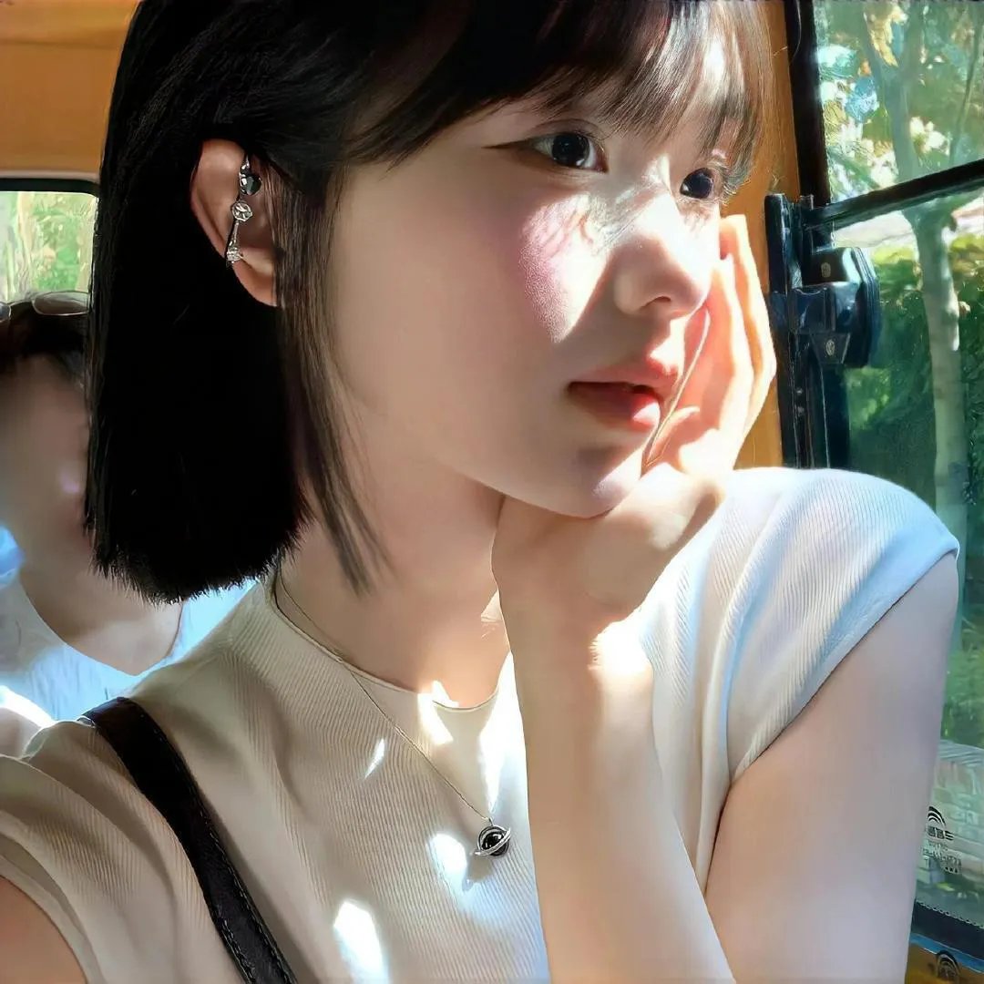 单车上的少女海报